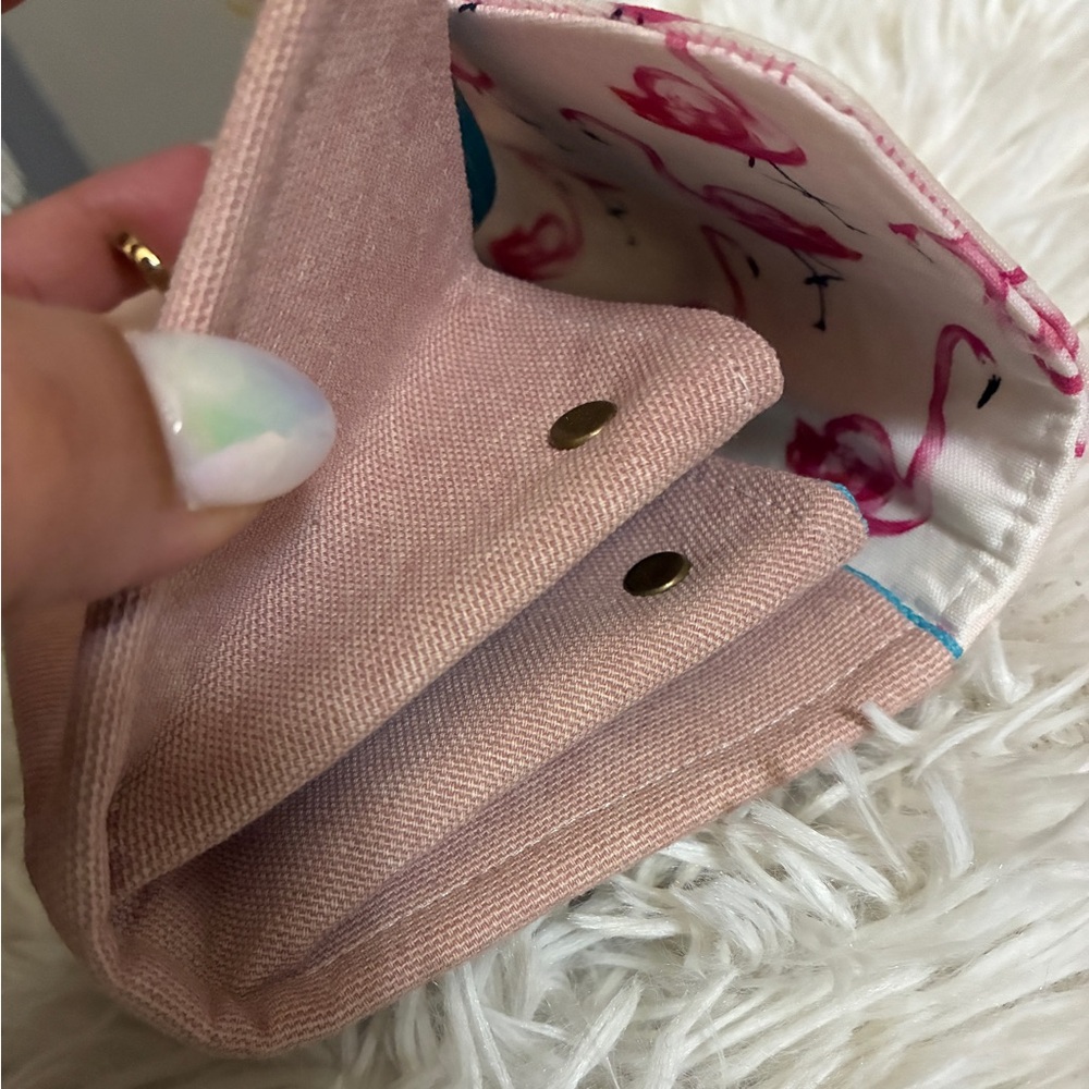 Handmade Flamingo Print Clutch Wallet 💓 - Picture 9 of 10